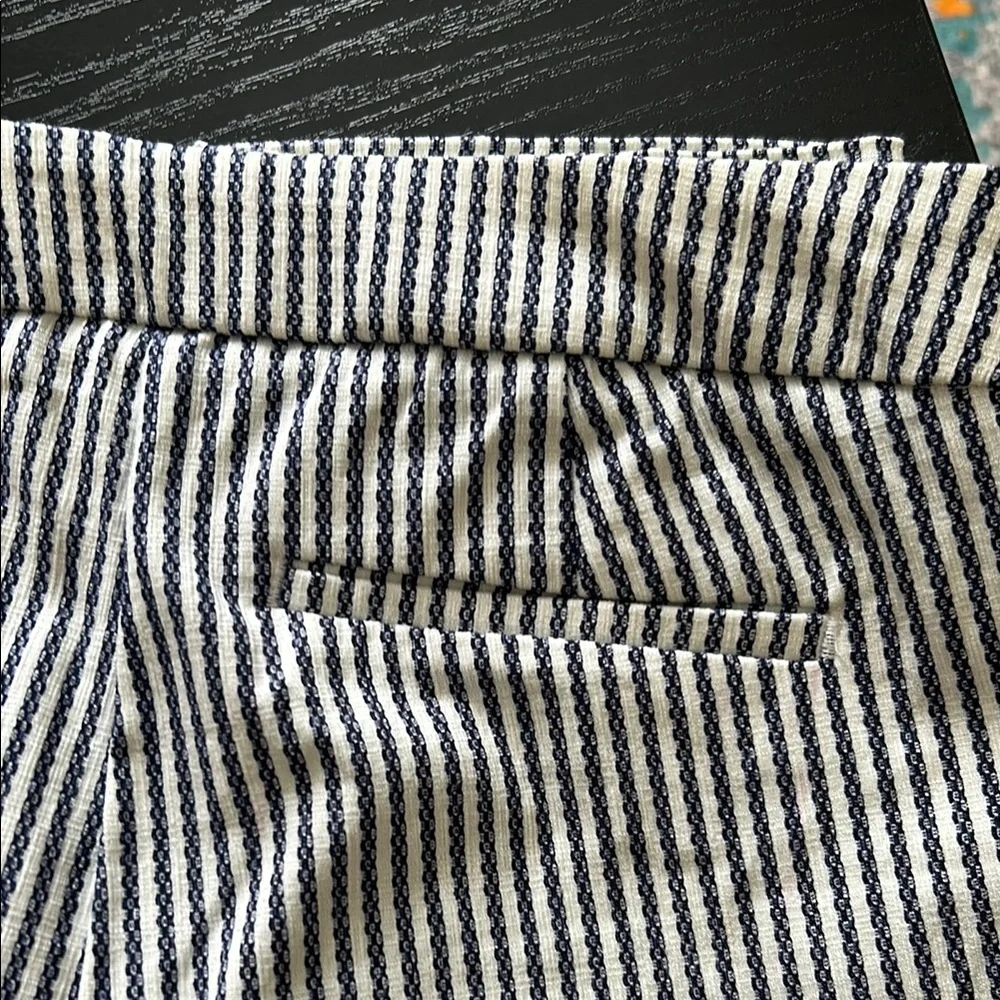 Rachel Zoe Striped Navy Blue and White Ankle Pants - Picture 8 of 8